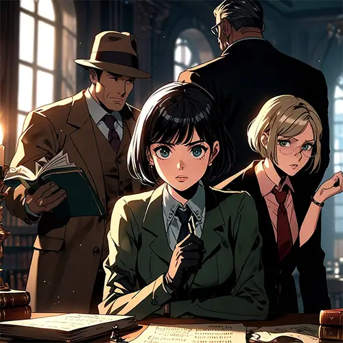 Tabletop gaming group playing a game