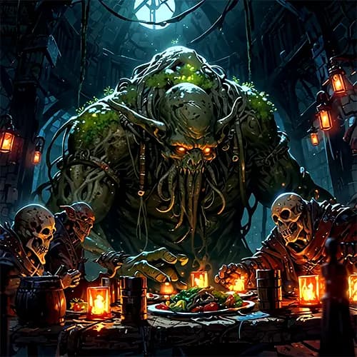 Tabletop gaming group playing a game